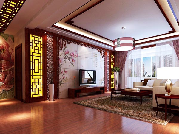 Китайский стиль в интерьере.Пример декоративных колонн
