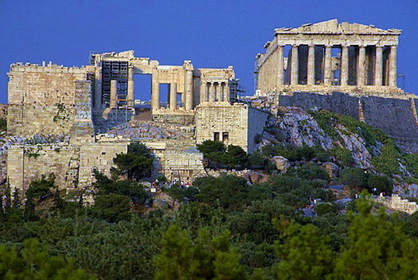 Архитектура Древней Греции.Акрополь в Афинах. Общий вид
