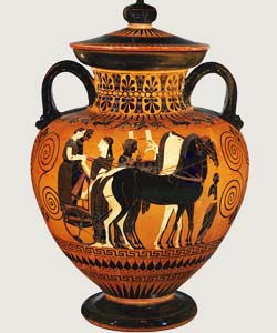 Вазопись Древней Греции. Стили вазописи.Чернофигурный стиль в древнегреческой вазописи