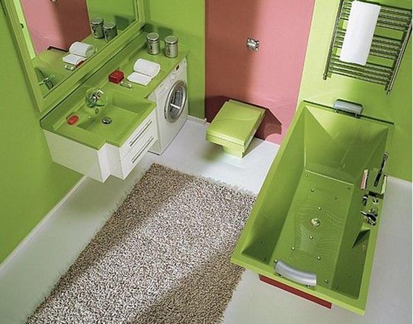 Как сделать яркий дизайн ванной. Яркая сантехника справится с этим